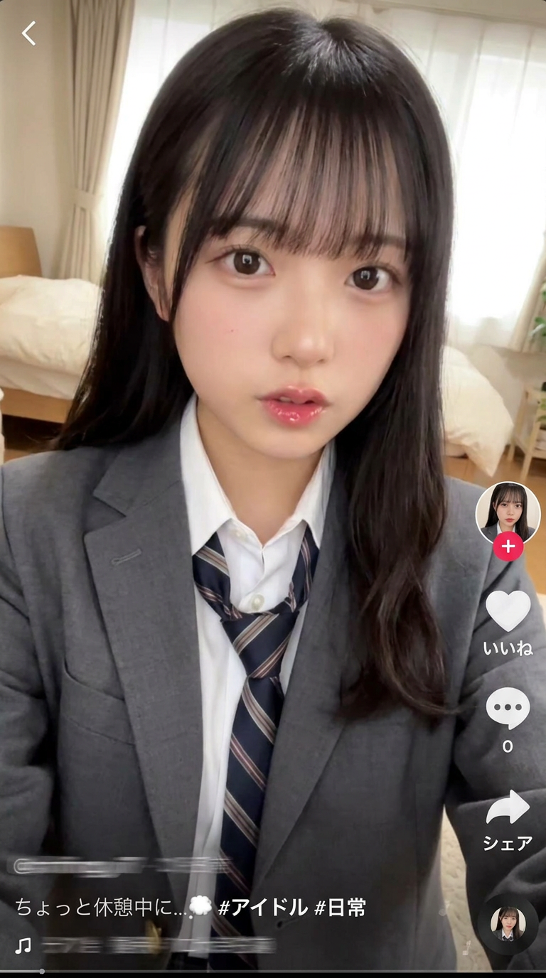 Japanese Idol School Selfie