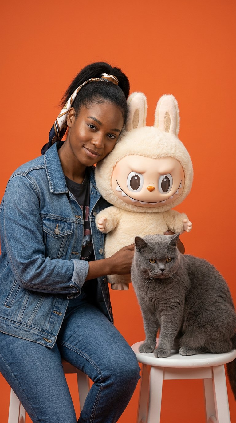 Labubu Editorial Studio Portrait