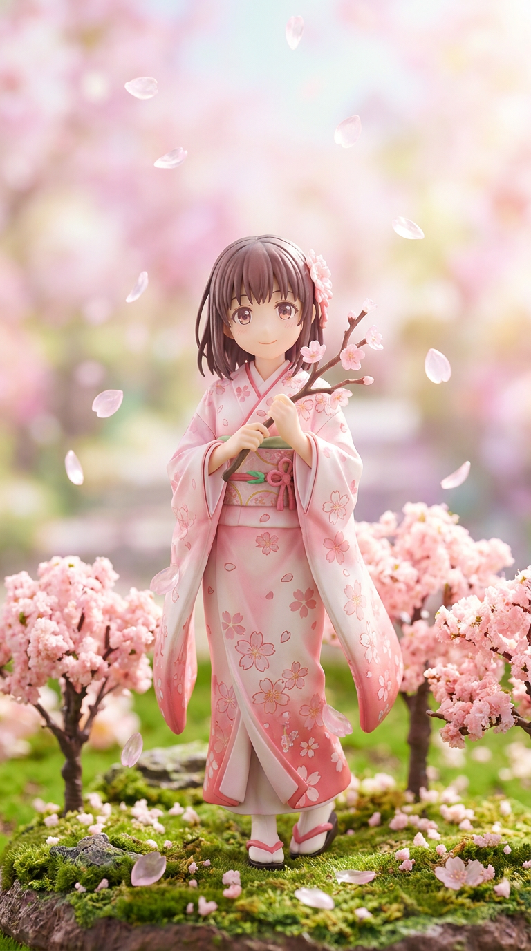 Sakura Kimono Anime Figure